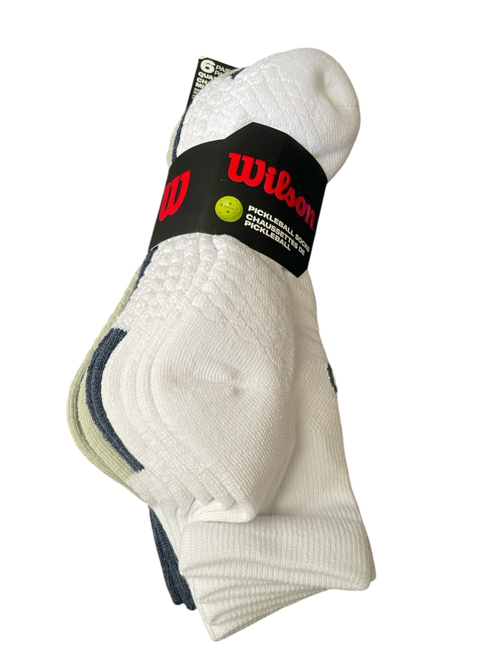 Wilson Men's Crew Athletic Socks - 6 Pack